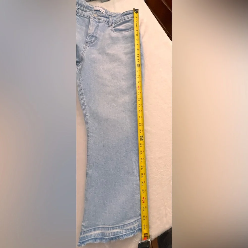 LOFT Light Blue The Kick Crop Denim Jeans, Size 30/10 - Picture 9 of 12